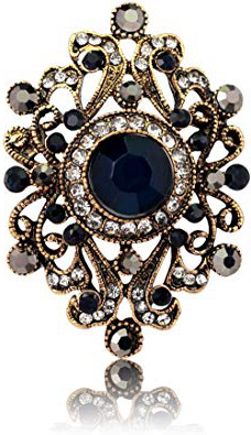 Sconosciuto Generic Donna Fiore Gioielli Vintage Strass Spilla Monili Regalo