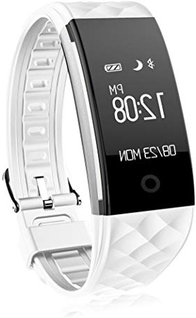 Tkstar Smart orologio sportivo,Smartwatch fitness tracker Braccialetto intelligente impermeabile IP67-Bracciale Connected Smart Watch impermeabile per uomo o donna, White