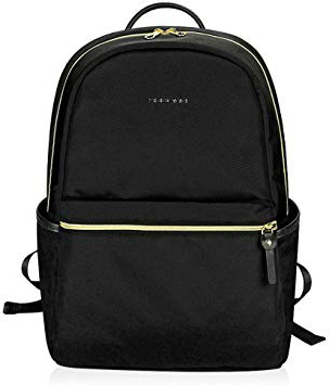 KROSER Zaini per PC Portatili Zaino per Laptop da 15,6 Pollici Zaino per Computer Portatile Scuola in Nylon Impermeabile alla Donne Moda Zaino Casual per Viaggi/Affari/Uomini-Nero