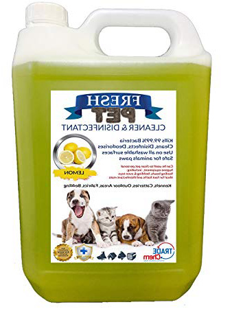 Detergente e disinfettante "Fresh Pet" per ambienti con cani e gatti, elimina il 99,99% dei batteri, elimina gli odori (profumazioni disponibili: ciliegia, alpina, limone, floreale, bubble gum)