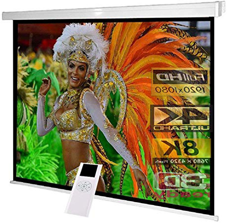 RolloLux Schermo Motorizzato 300 x 225 cm - Formato 4:3 - Fattore Gain di 1,2 - adatto per home cinema e business - Full-HD 3D 4K 8K - Montaggio a parete e a soffitto - radiocomando incluso