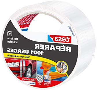 Tesa 56493-00002-00 - Nastro adesivo per riparazioni, 1001 usi, tenuta extra forte, 10 m x 50 mm