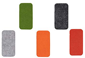 SUPVOX 5pcs Occhiali da vista Borsa portatile in feltro morbido occhiali da sole occhiali per occhiali custodia