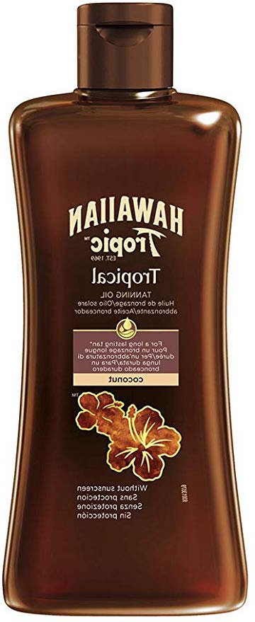 Hawaiian Tropic TROPICAL TANNING OIL SPF 0 DARK, Olio solare - 200 ml