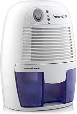Pro Breeze Deumidificatore D'Aria Mini Compatto, Silenzioso e Portatile, 500ml, per Muffa e Umidità, ideale per Casa, Cucina, Camera da letto, Camper, Ufficio, Garage, Bagno e Cantina